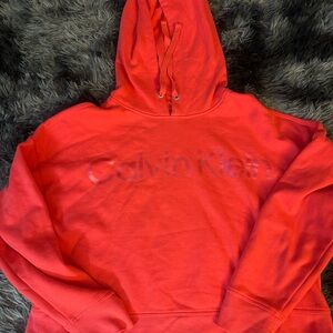 Calvin Klein Hot Coral Hoodie